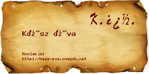 Kész Éva névjegykártya